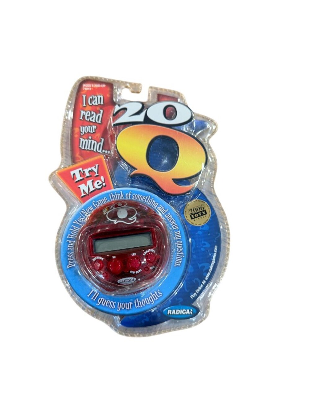 20Q Electronic Game NEW VTG Trivia Radica Red Twenty Questions 74012 Deadstock
